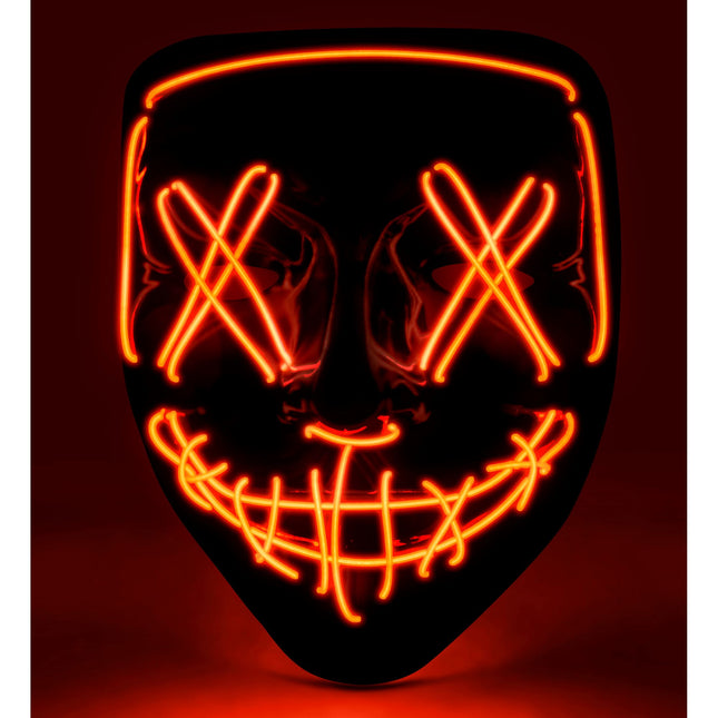 Maschera di Halloween rossa con luce