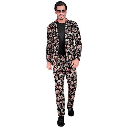 Costume di Halloween da uomo con teschio