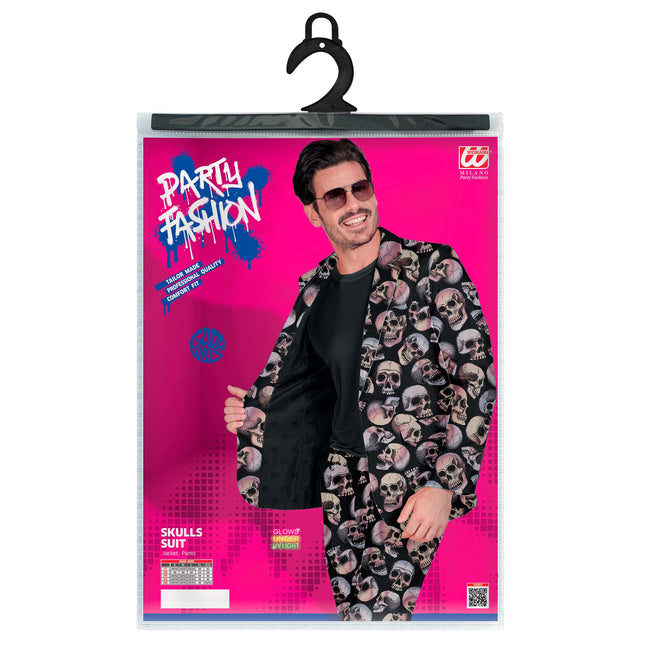 Costume di Halloween da uomo con teschio