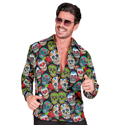 Camicetta Dia De Los Muertos Uomo