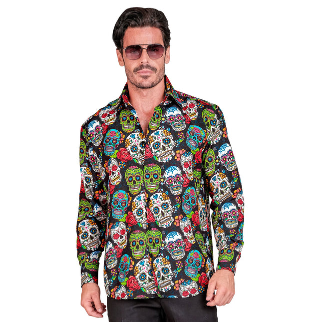 Camicetta Dia De Los Muertos Uomo