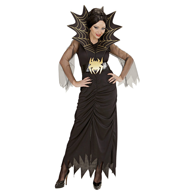 Vestito di Halloween Nero Donna Ragno