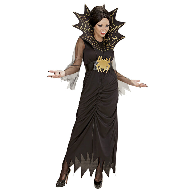 Vestito di Halloween Nero Donna Ragno