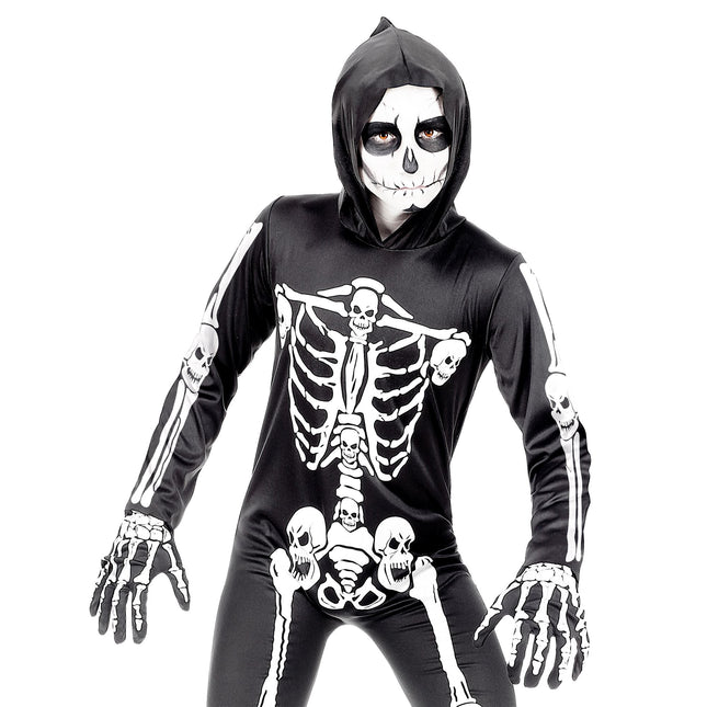 Guanti di Halloween Bambino Scheletro