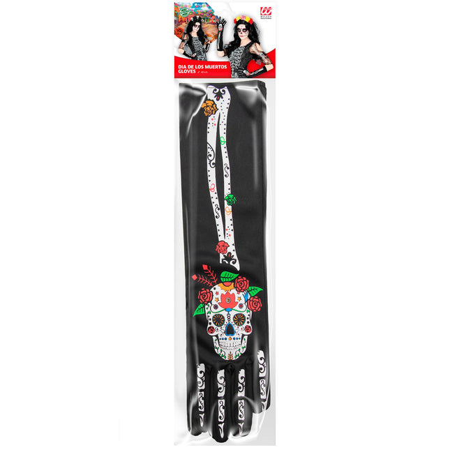 Guanti Dia De Los Muertos 40cm