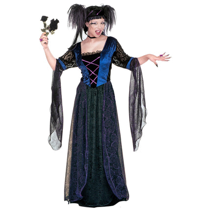 Vestito di Halloween Nero Gotico