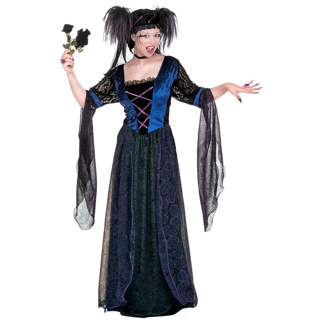 Vestito di Halloween Nero Gotico