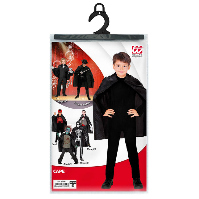 Capo di Halloween Nero Bambino 90cm