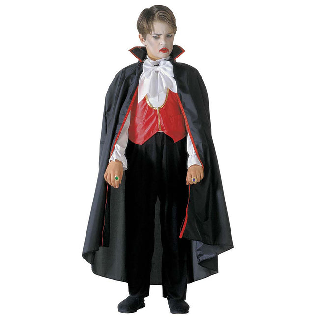 Costume di Halloween Nero Rosso Ragazzo Dracula