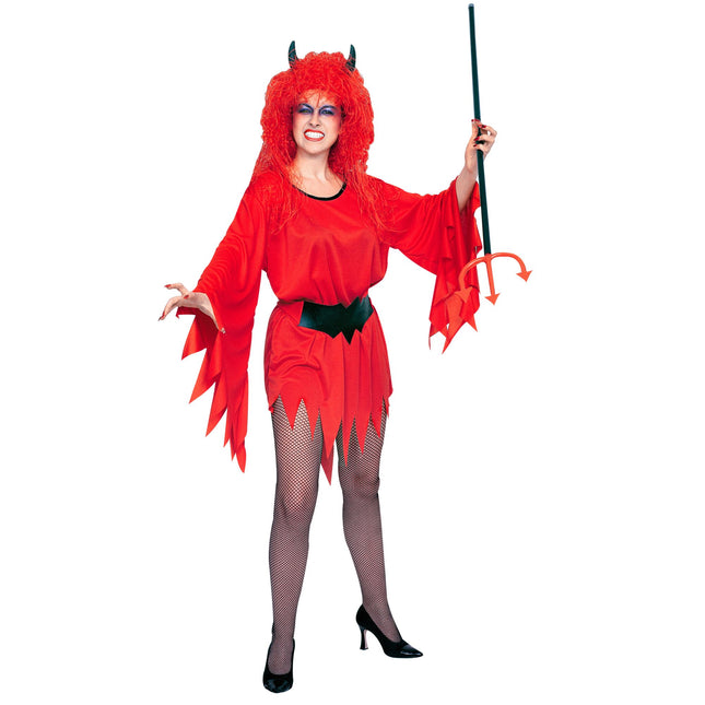 Abito Halloween Rosso Donna Diavolessa