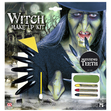 Set trucco Halloween Strega 4 pezzi