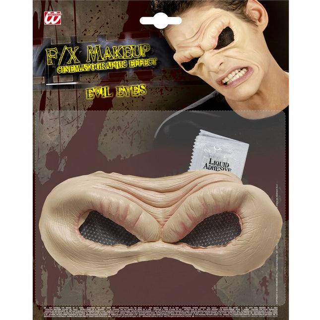 Maschera di Halloween con occhi arrabbiati