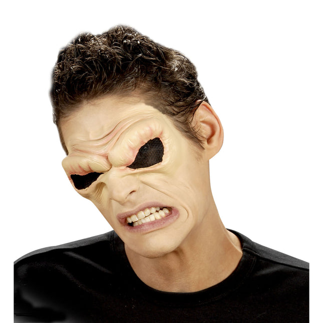 Maschera di Halloween con occhi arrabbiati