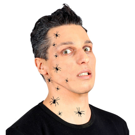 Tatuaggi finti di Halloween Ragni 32 pezzi