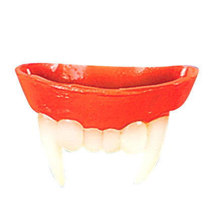 Denti finti da vampiro bianco rosso