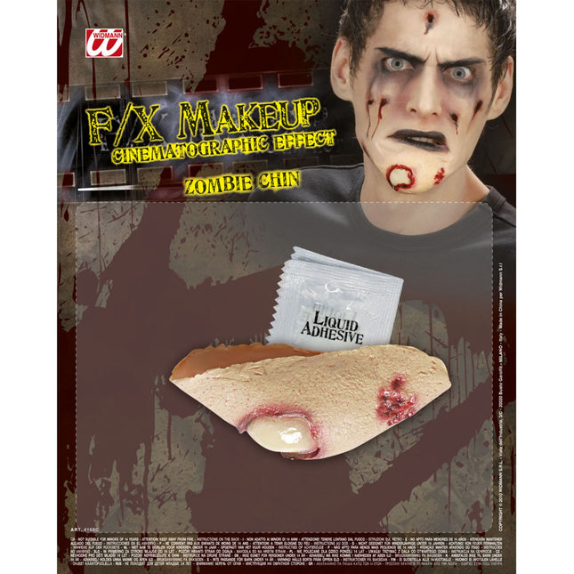 Ferita finta di Halloween Zombie Mento