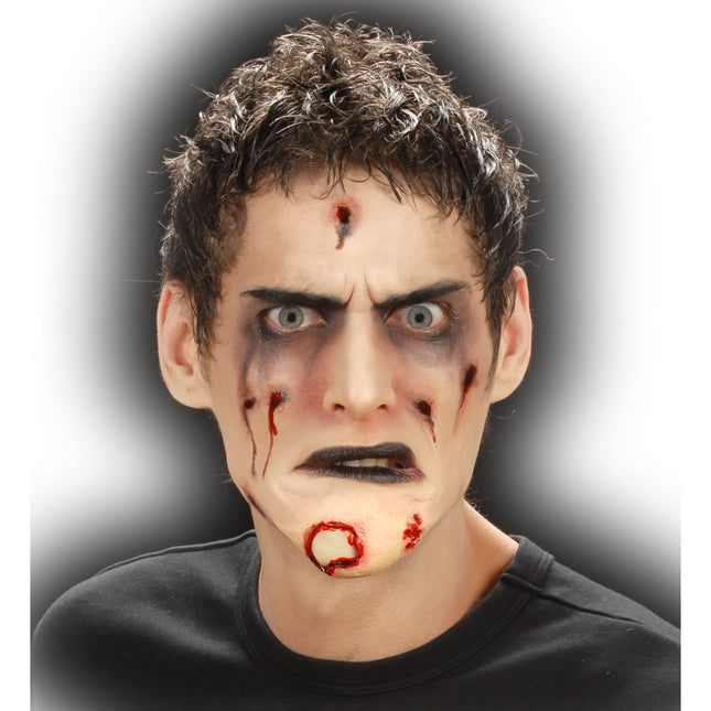 Ferita finta di Halloween Zombie Mento