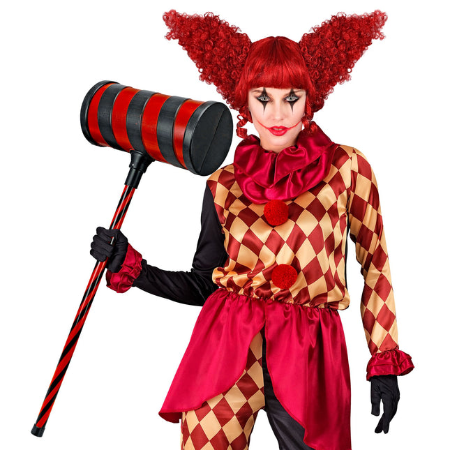 Martello finto rosso nero 78 cm