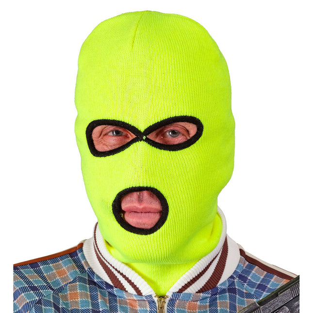 Passamontagna nero giallo