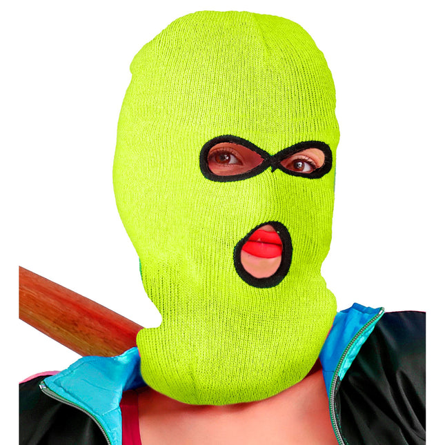 Passamontagna nero giallo