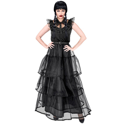 Abito Halloween Nero Donna Gotico