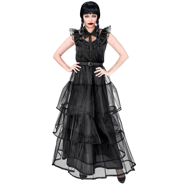 Abito Halloween Nero Donna Gotico