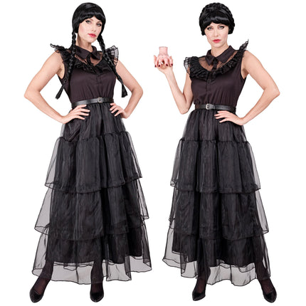 Abito Halloween Nero Donna Gotico