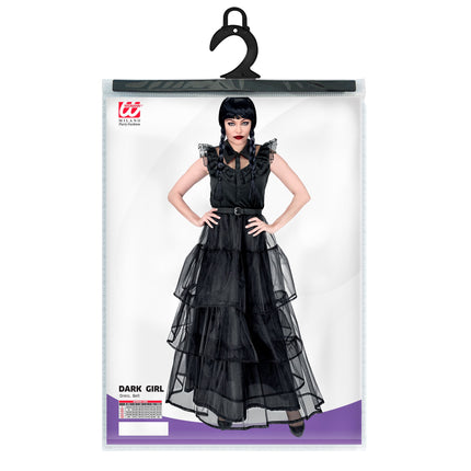 Abito Halloween Nero Donna Gotico