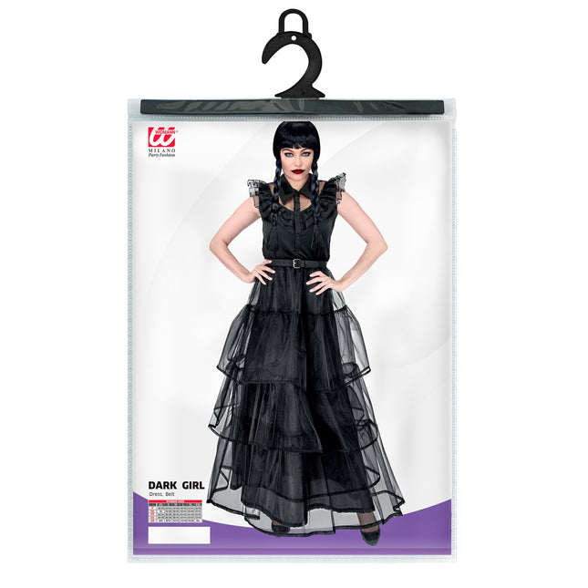 Abito Halloween Nero Donna Gotico