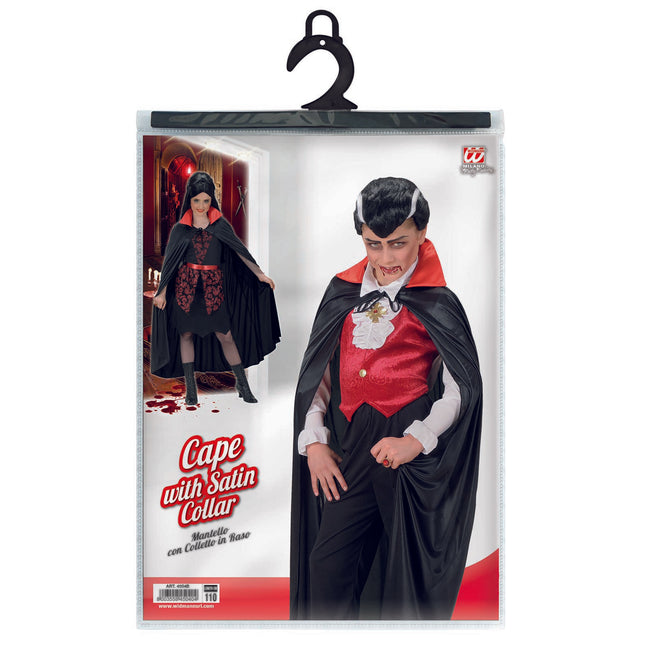 Capo Vampiro Nero Rosso Bambino