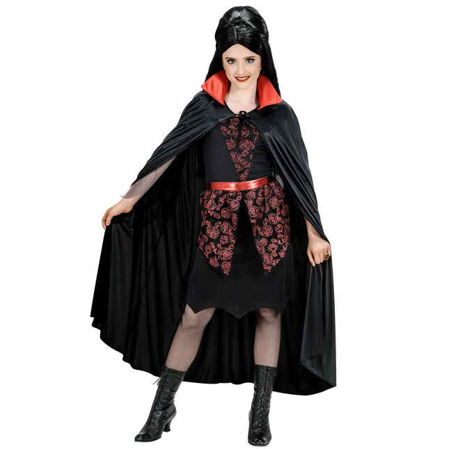 Capo Vampiro Nero Rosso Bambino