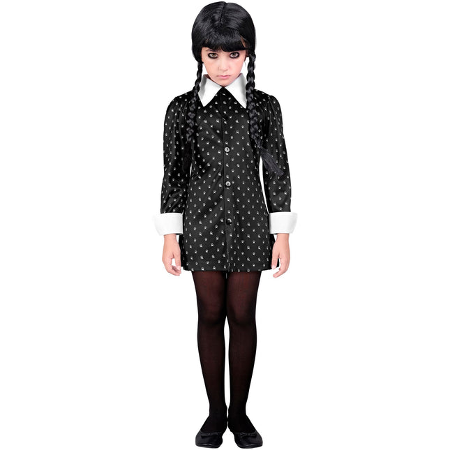 Costume Halloween Ragazza Nera Gotica