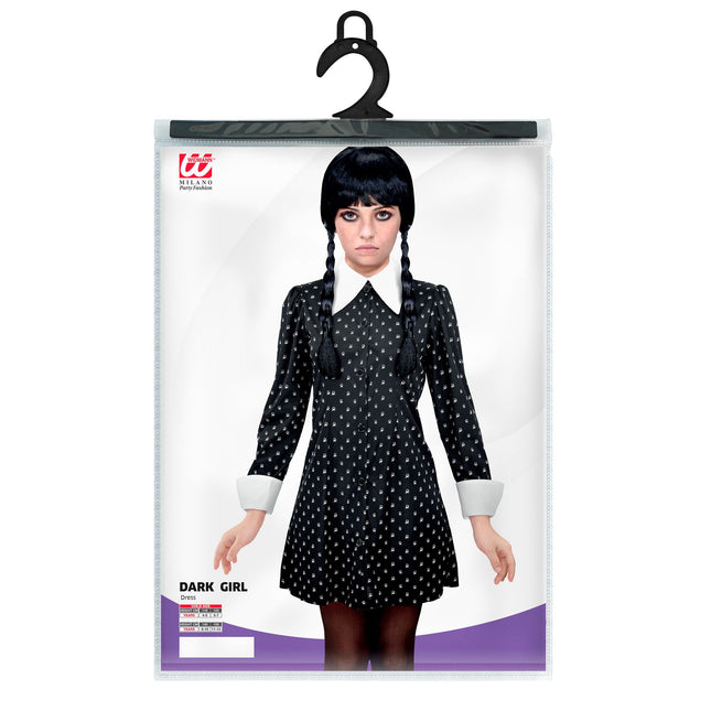Costume Halloween Ragazza Nera Gotica
