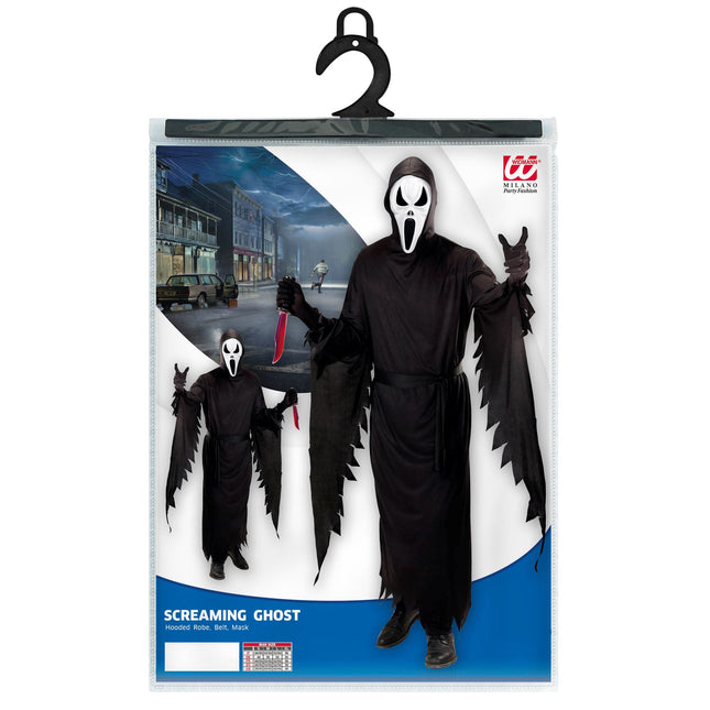 Costume nero da fantasma