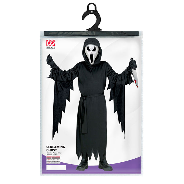 Costume nero da bambino fantasma