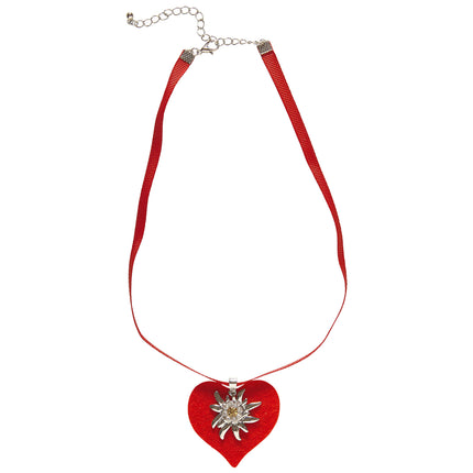 Collana Oktoberfest rossa con stella alpina