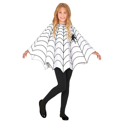 Poncho Halloween Bambino Ragnatela