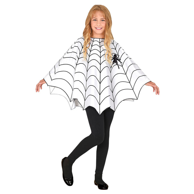 Poncho Halloween Bambino Ragnatela