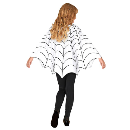 Poncho Halloween Bambino Ragnatela
