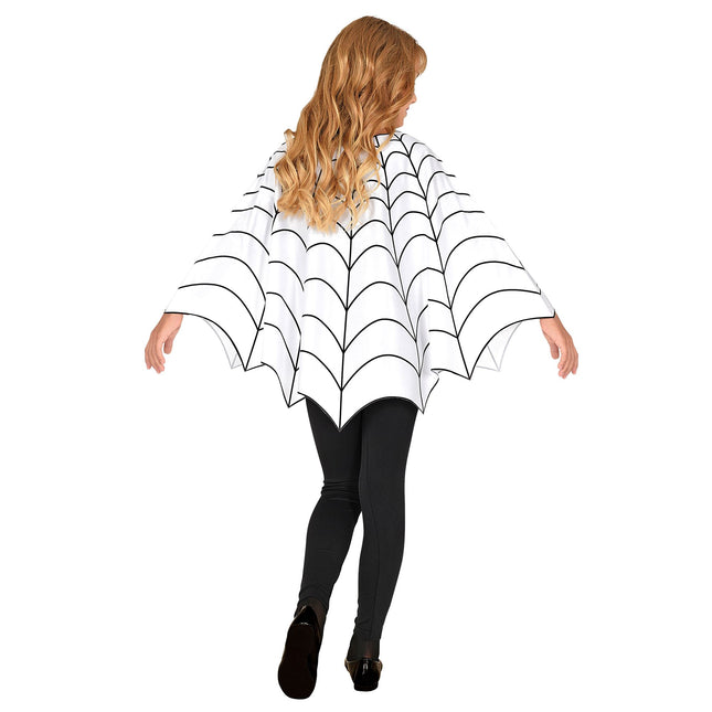 Poncho Halloween Bambino Ragnatela