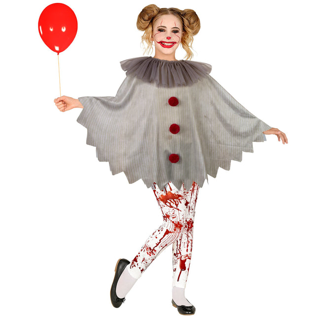 Poncho di Halloween Bambino Clown