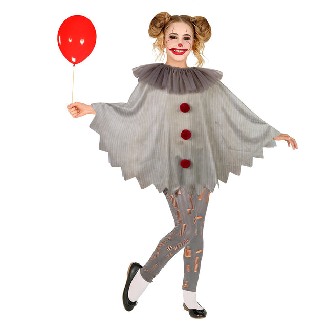 Poncho di Halloween Bambino Clown
