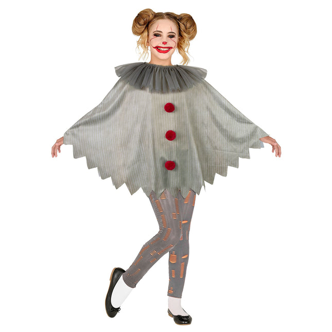 Poncho di Halloween Bambino Clown