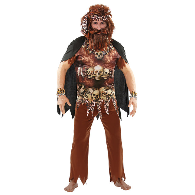 Costume Halloween Uomo Sacerdote 4 pezzi