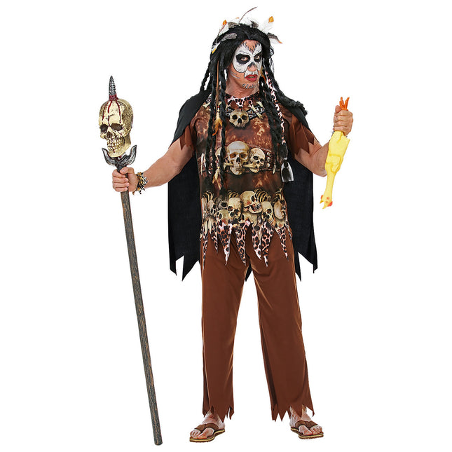 Costume Halloween Uomo Sacerdote 4 pezzi