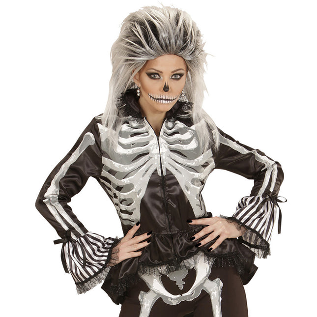 Giacca Skeleton Nero Bianco Donna