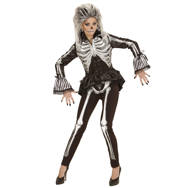Giacca Skeleton Nero Bianco Donna