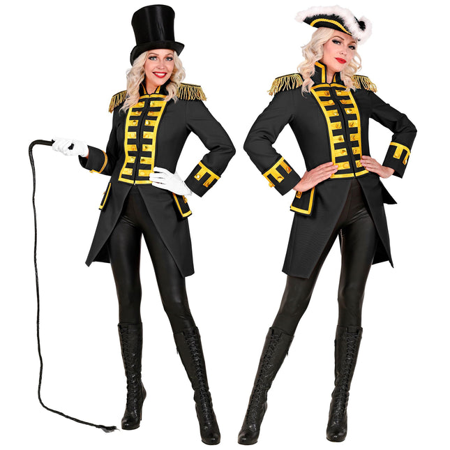 Giacca Pirata Nero Oro Donna