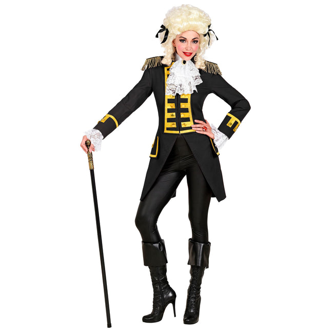 Giacca Pirata Nero Oro Donna