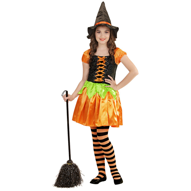 Costume da strega ragazza Zucca 2 pezzi